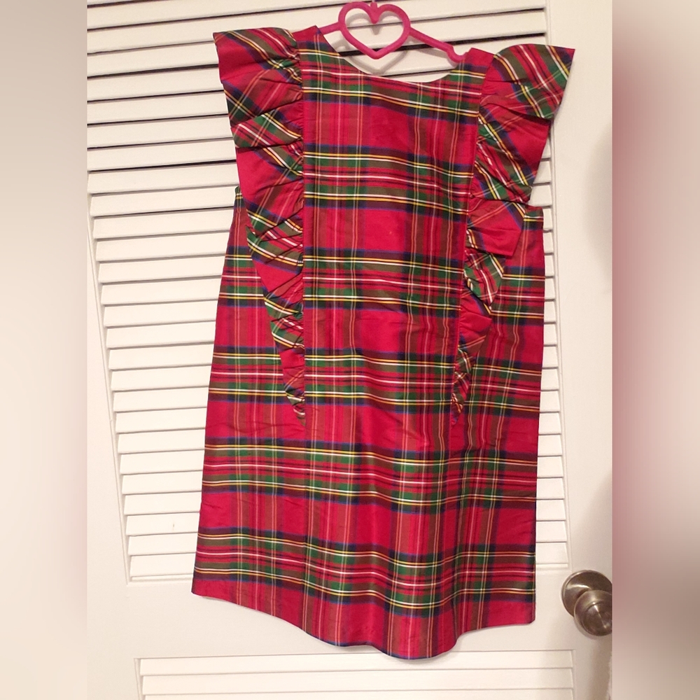 Janie and Jack Christmas Plaid A-line dress